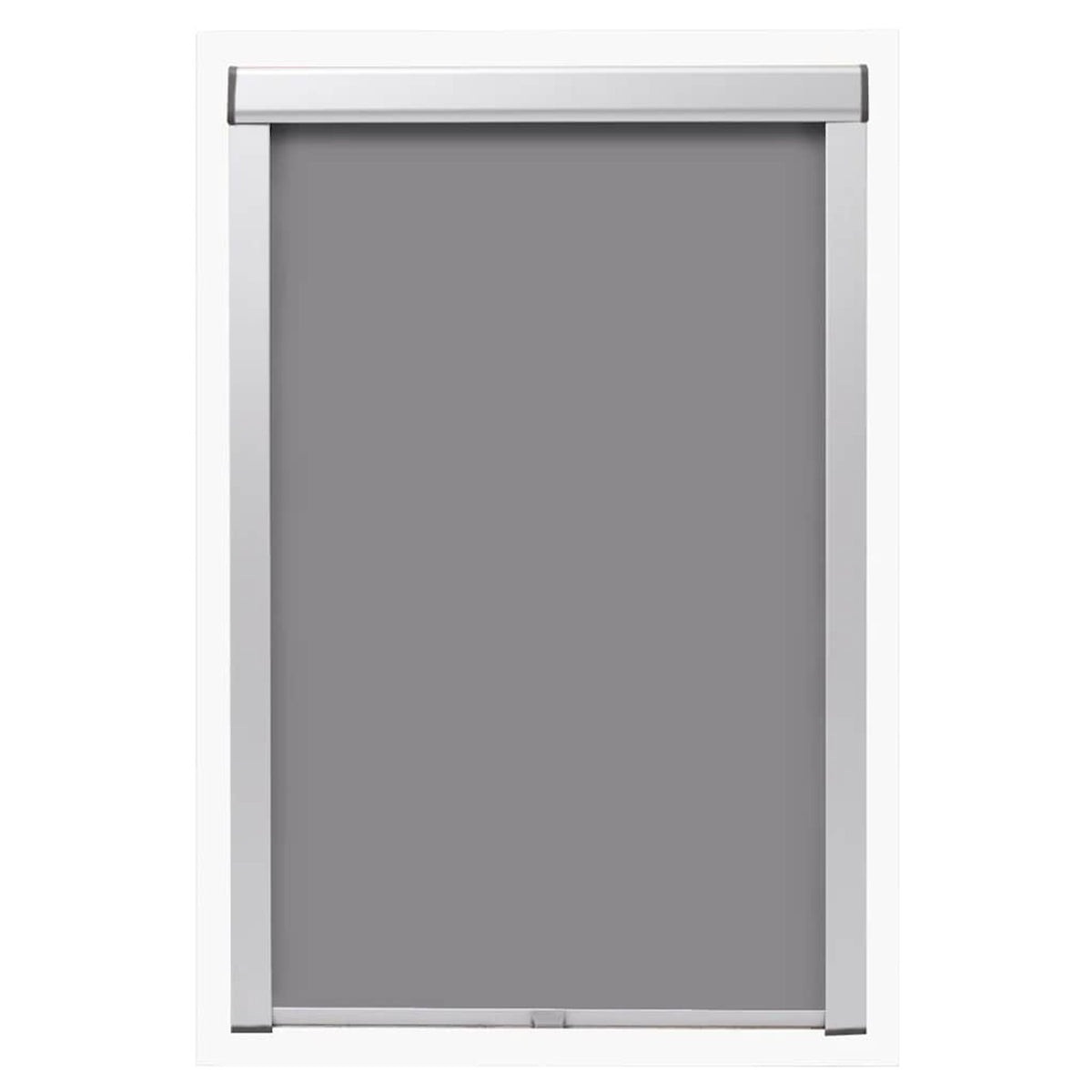 Roller Blind Blackout Fabric Grey 60.3 x 78.2 cm Window Shade Window Covering