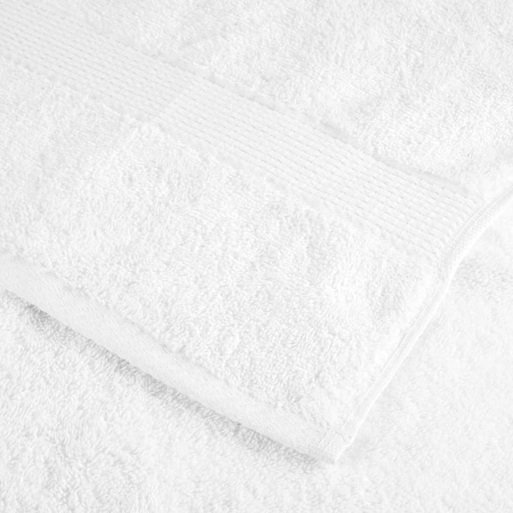 Towel Cotton White 200 x 100 cm Bathroom Bath Linen Home Towels 50 pcs SOLUND