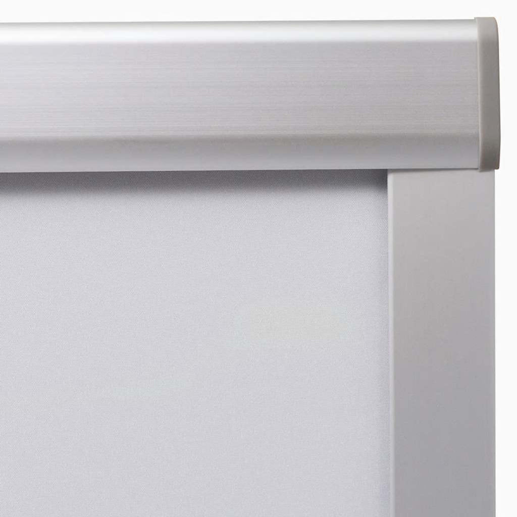 Roller Blind Blackout Fabric White 77.5 x 94 cm Window Shade Window Covering