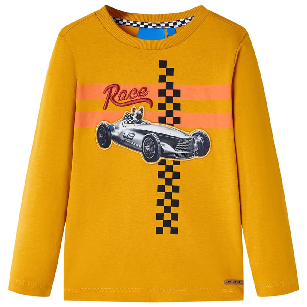 Kids T-Shirt Cotton Ochre 104 Children's Top Kids Clothing Kids Wear Variant 3