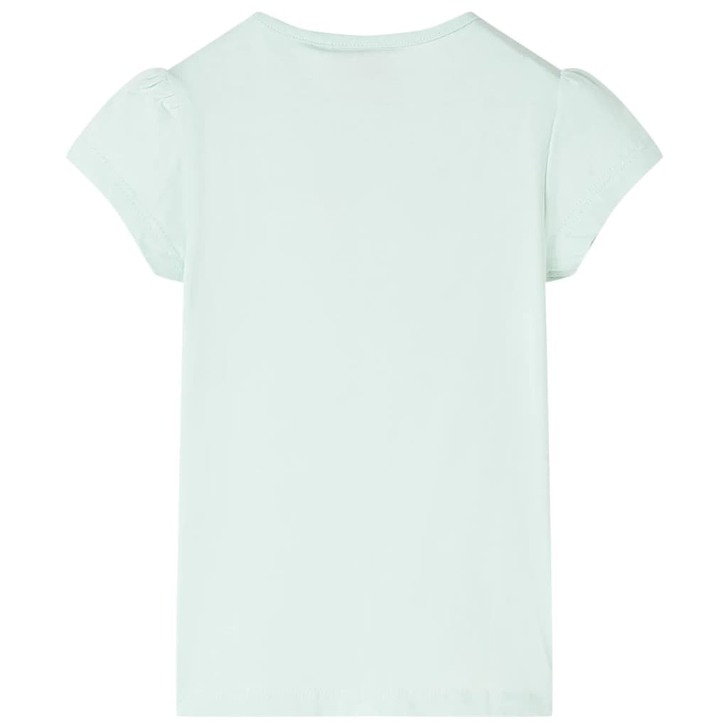 Kids T-Shirt Cotton Light Mint 92 Children's Top Kids Clothing Kids Wear 92