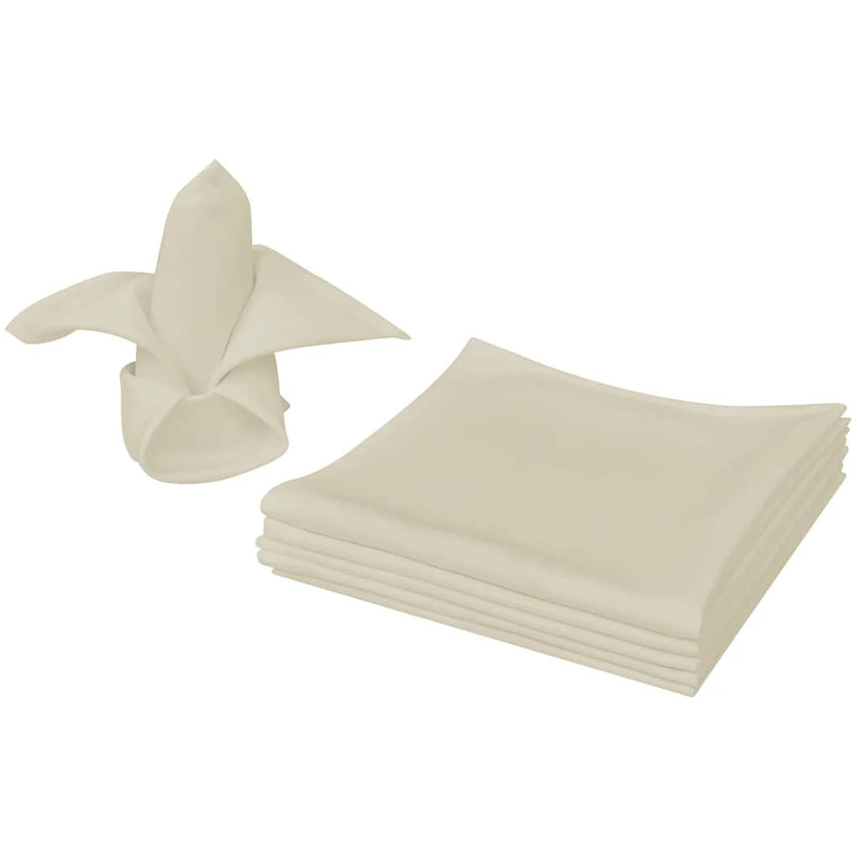 Dinner Napkins Cream 50 x 50 cm Cloth Napkins Cloth Napkin 25 pcs 50x50cm