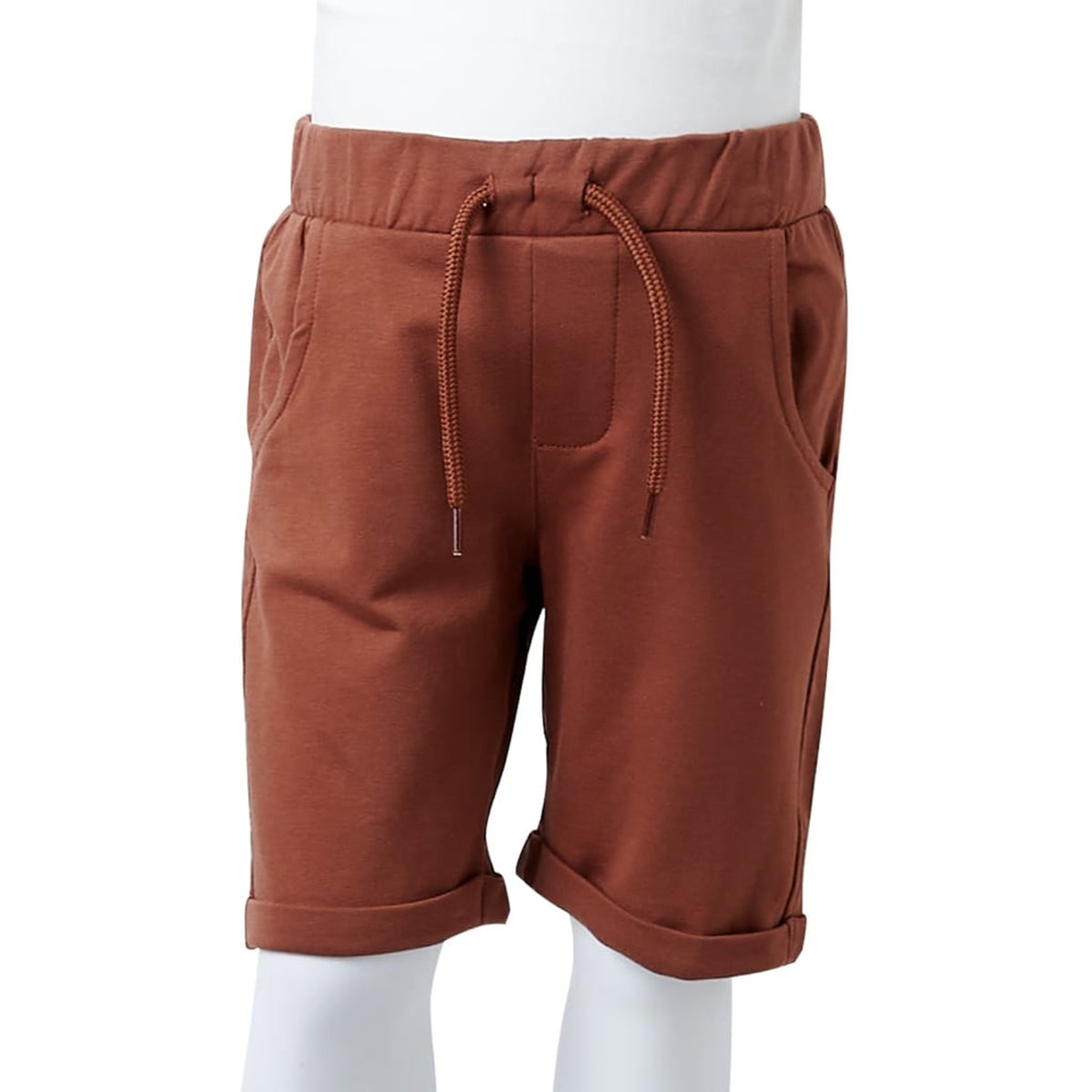 Shorts Cotton Brown 116 Kids' Bottoms Kids' Bottom Kids'Shorts Drawstring 116