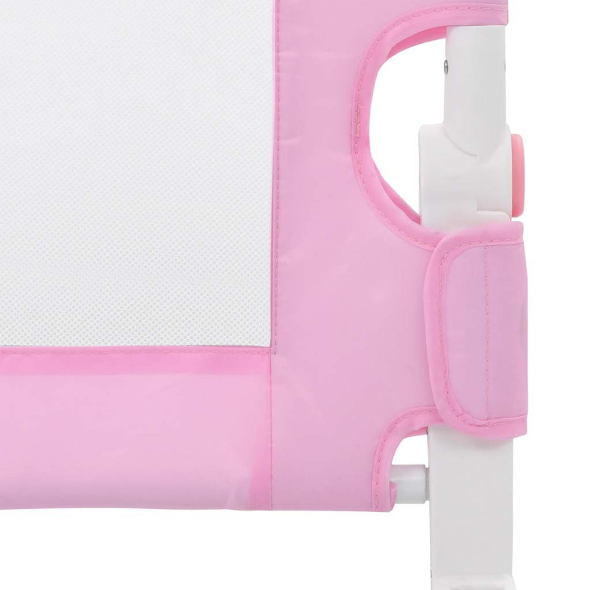 Toddler Safety Bed Rail Polyester Pink 180 x 40.5 x 42 cm Child Bed Guard 5x42cm