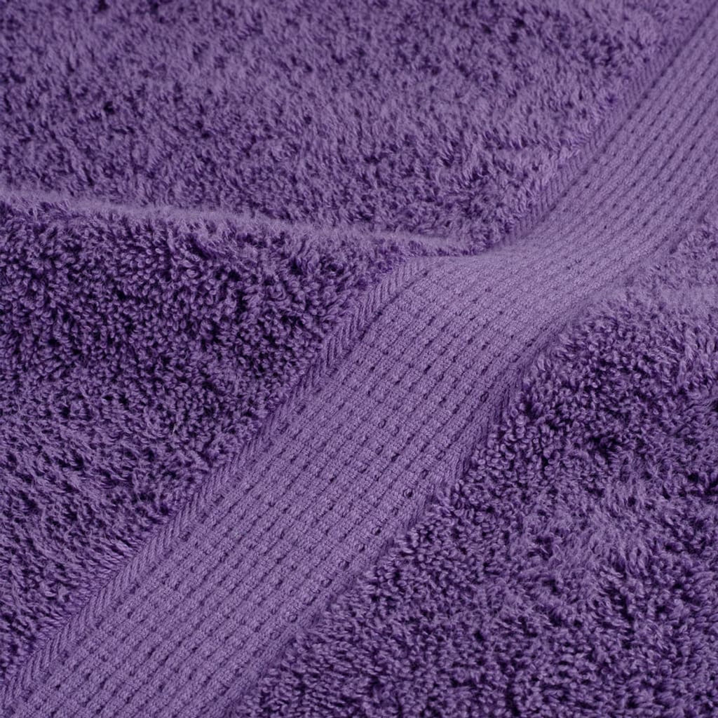Towel Cotton Purple 50 x 30 cm Bathroom Bath Linen Home Towels 2 pcs Variant 2