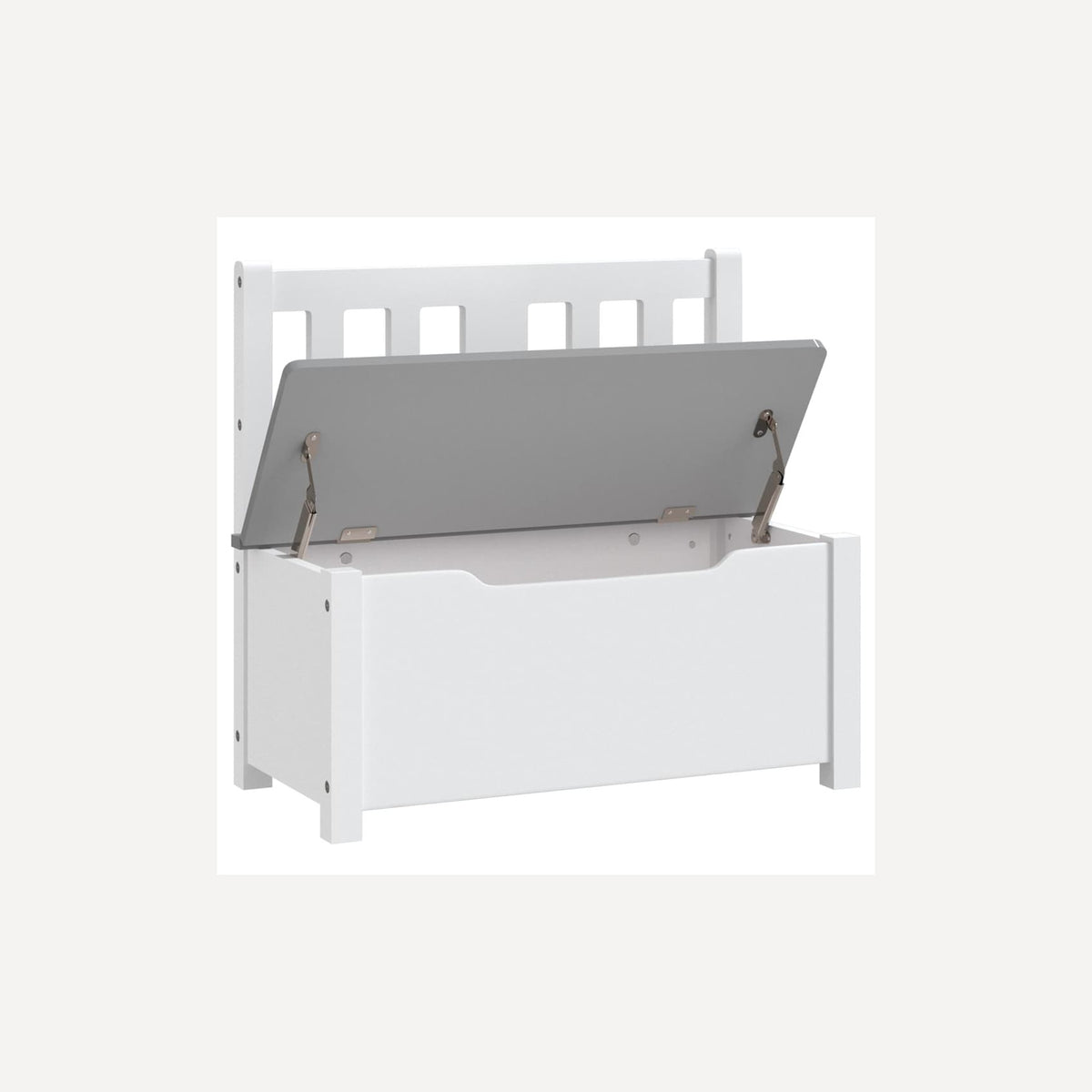 Bench Mdf White 60 x 30 x 55 cm Seating Garden Furniture Outdoor Baby Children