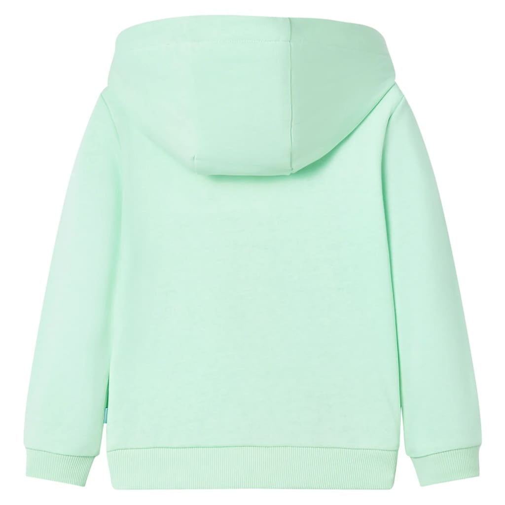 Sweatshirt Cotton Bright Green 92 Kids Clothing Children's Top Kids Wear Zip