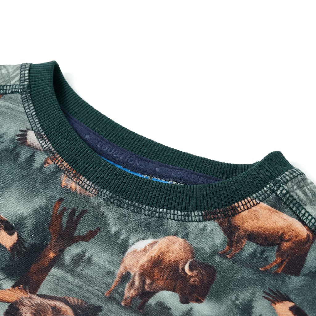 Sweatshirt Cotton Dark Green 140 Kids Clothing Children's Top Kids Variant 2