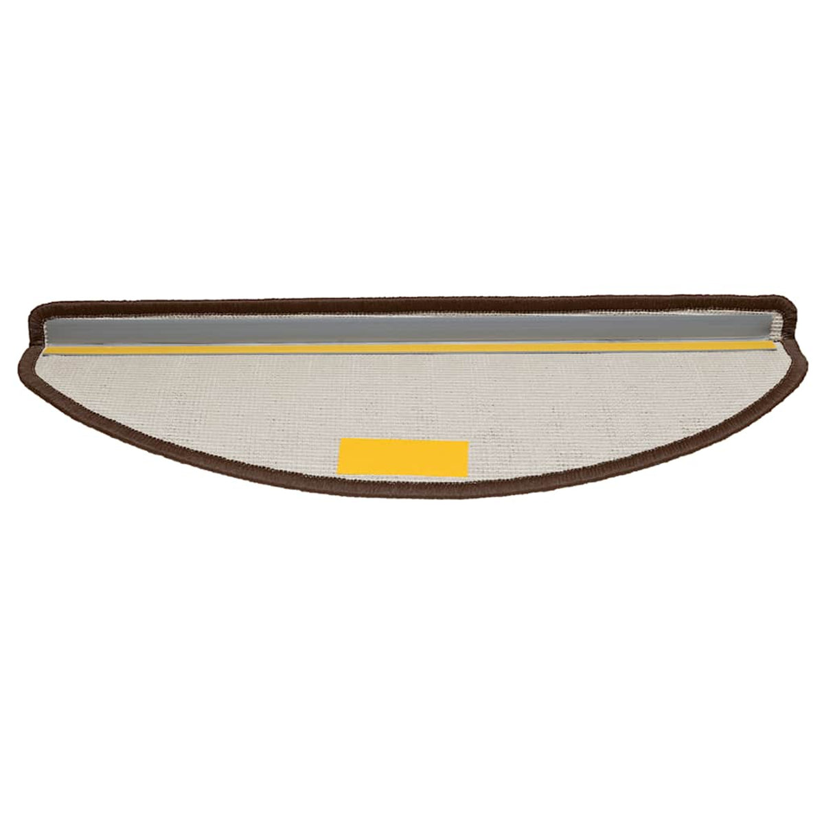 Stair Mats Half Round Large Pp Tufted Brown 65 x 21 x 4 cm Floor Mat Home 15