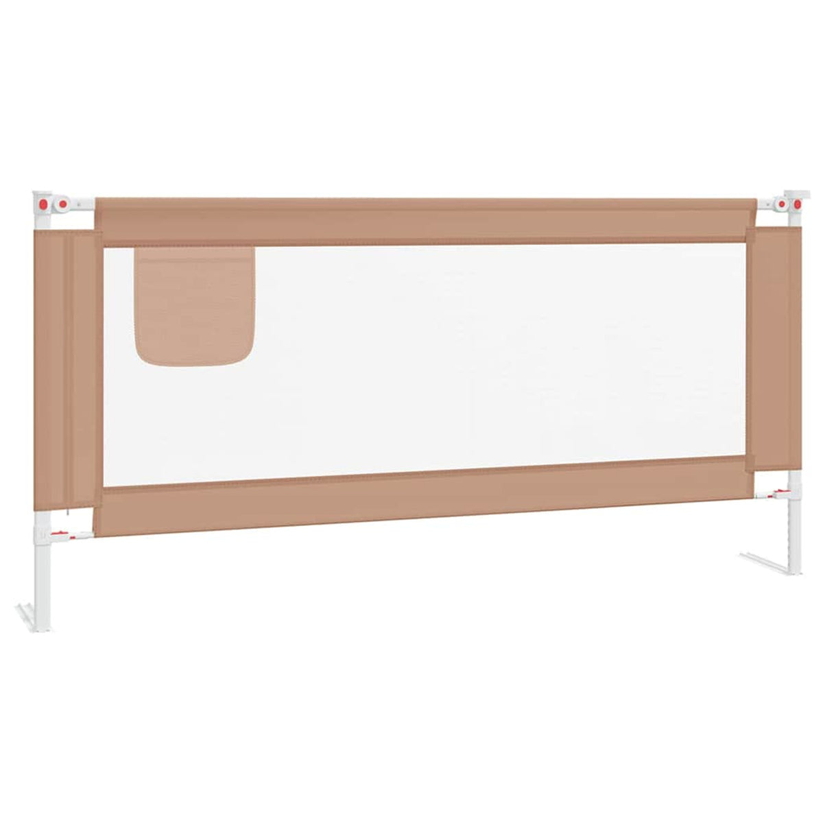 Toddler Safety Bed Rail Fabric (100% Polyester) Taupe 190 x 25 x 95 cm