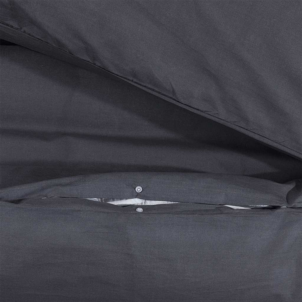 Duvet Cover Cotton Black 200 x 200 cm Bedding Bed Linen Bedroom Variant 9