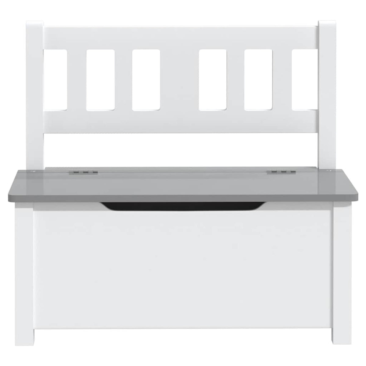 Bench Mdf White 60 x 30 x 55 cm Seating Garden Furniture Outdoor Baby Children