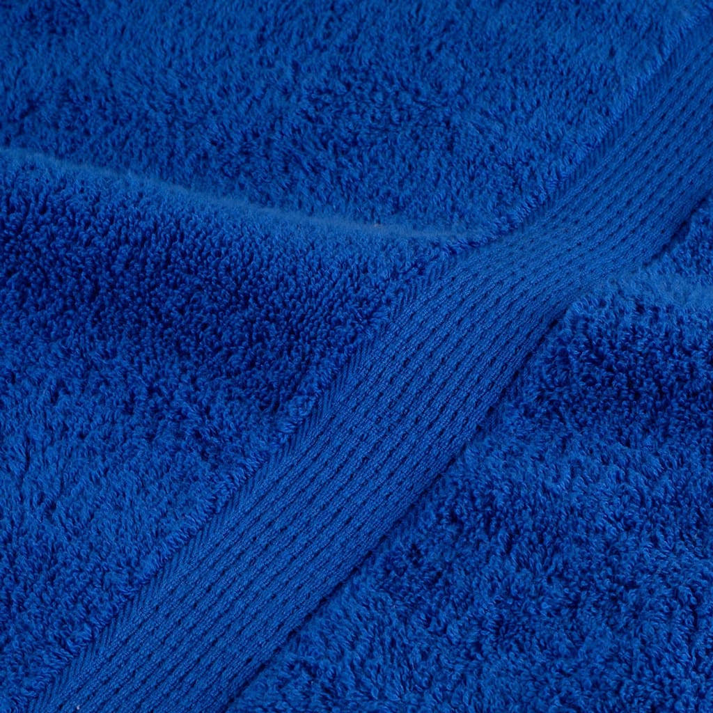 Towel Cotton Blue 200 x 100 cm Bathroom Bath Linen Home Towels 4 pcs SOLUND