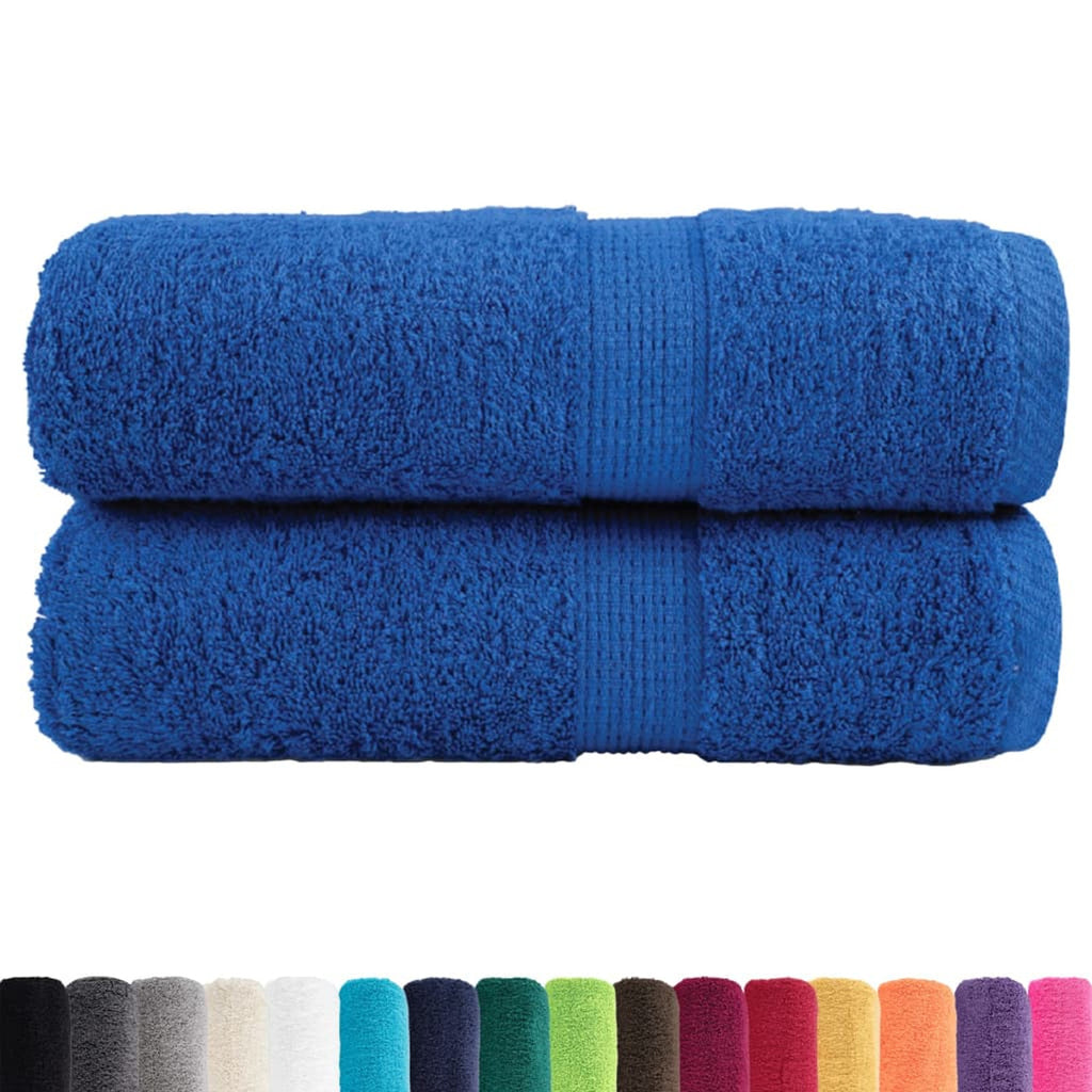 Towel Cotton Blue 30 x 30 cm Bathroom Bath Linen Home Towels 2 pcs Variant 2