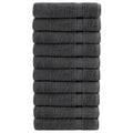 Towel Cotton Anthracite 140 x 70 cm Bathroom Bath Linen Home Towels Variant 2