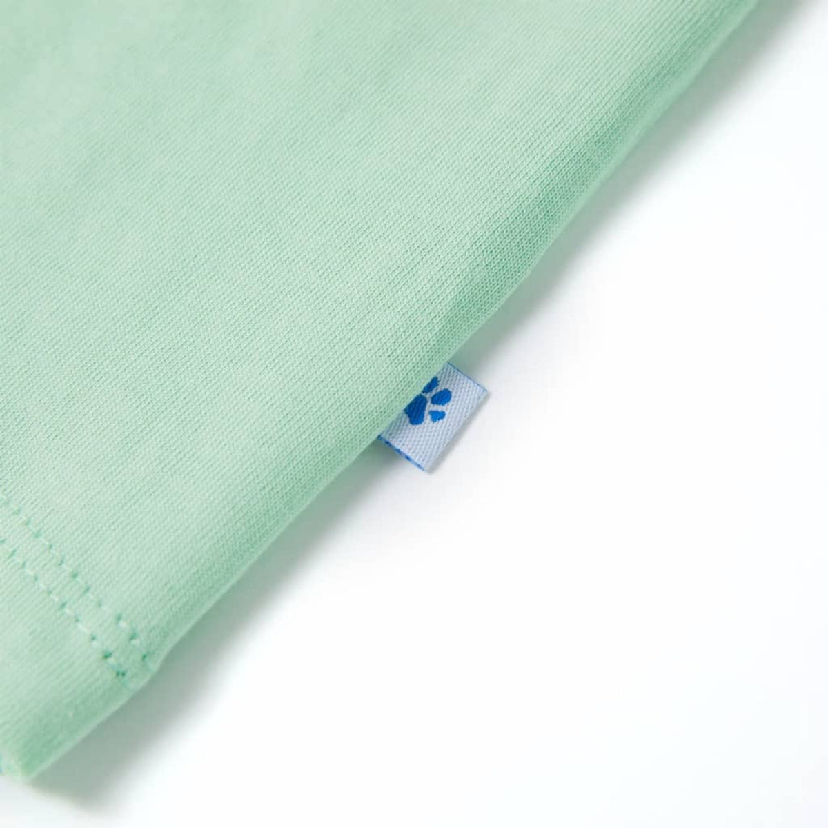 Kids T-Shirt Cotton Light Green 128 Children's Top Kids Clothing Kids Wear