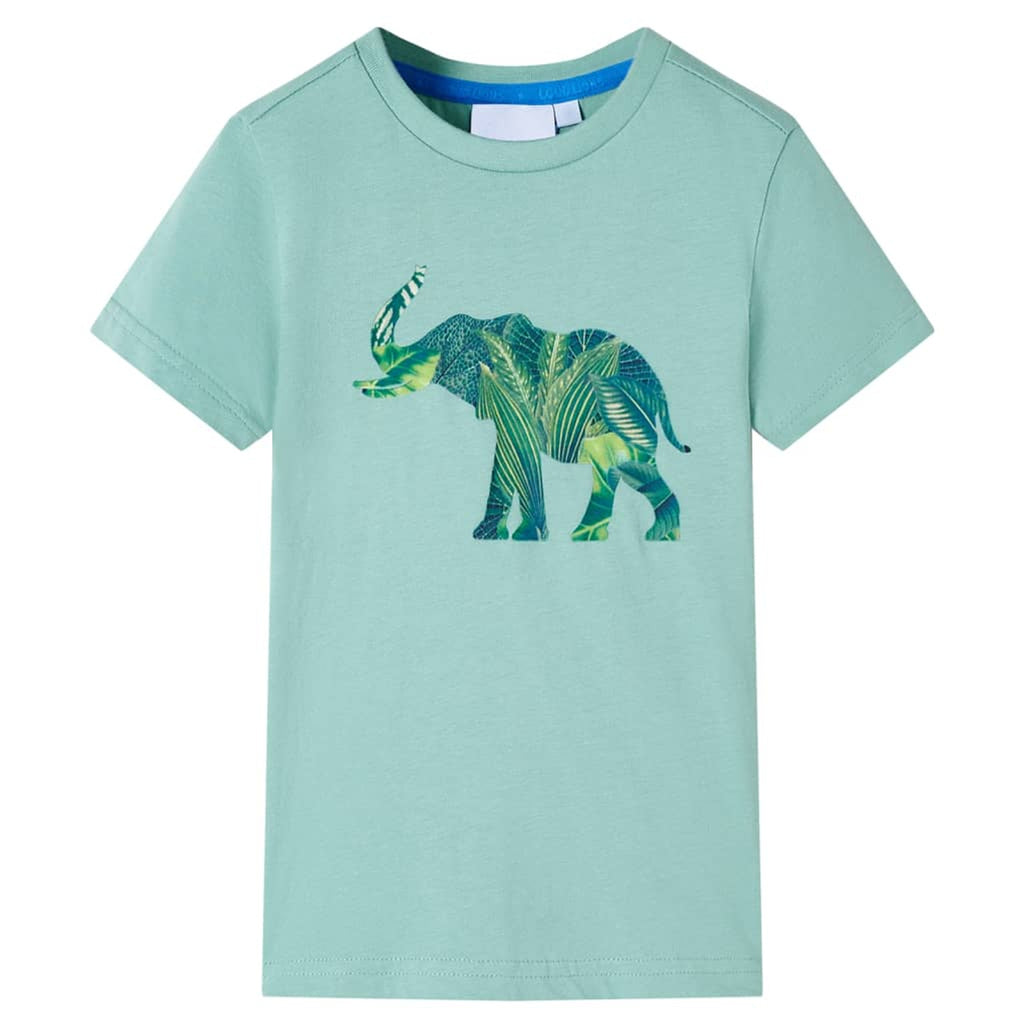 Kids T-Shirt Cotton Green 104 Children's Top Kids Clothing Kids Wear Variant 5