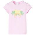 Kids T-Shirt Cotton Light Pink 116 Children's Top Kids Clothing Kids Wear 116