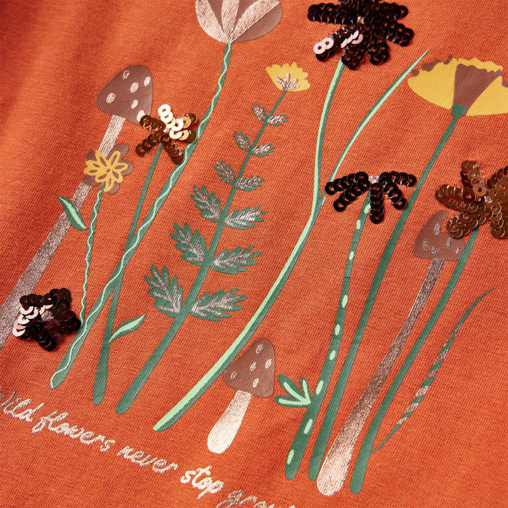 Kids T-Shirt Cotton Burnt Orange 92 Children's Top Kids Clothing Kids Wear