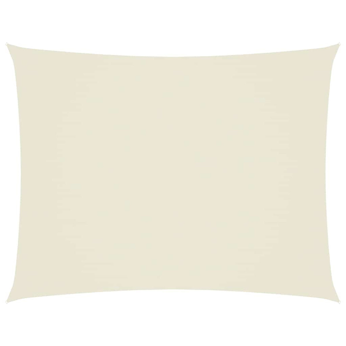 Sunshade Sail Oxford Fabric Cream Water Resistant UV Resistant 350 x 450 cm