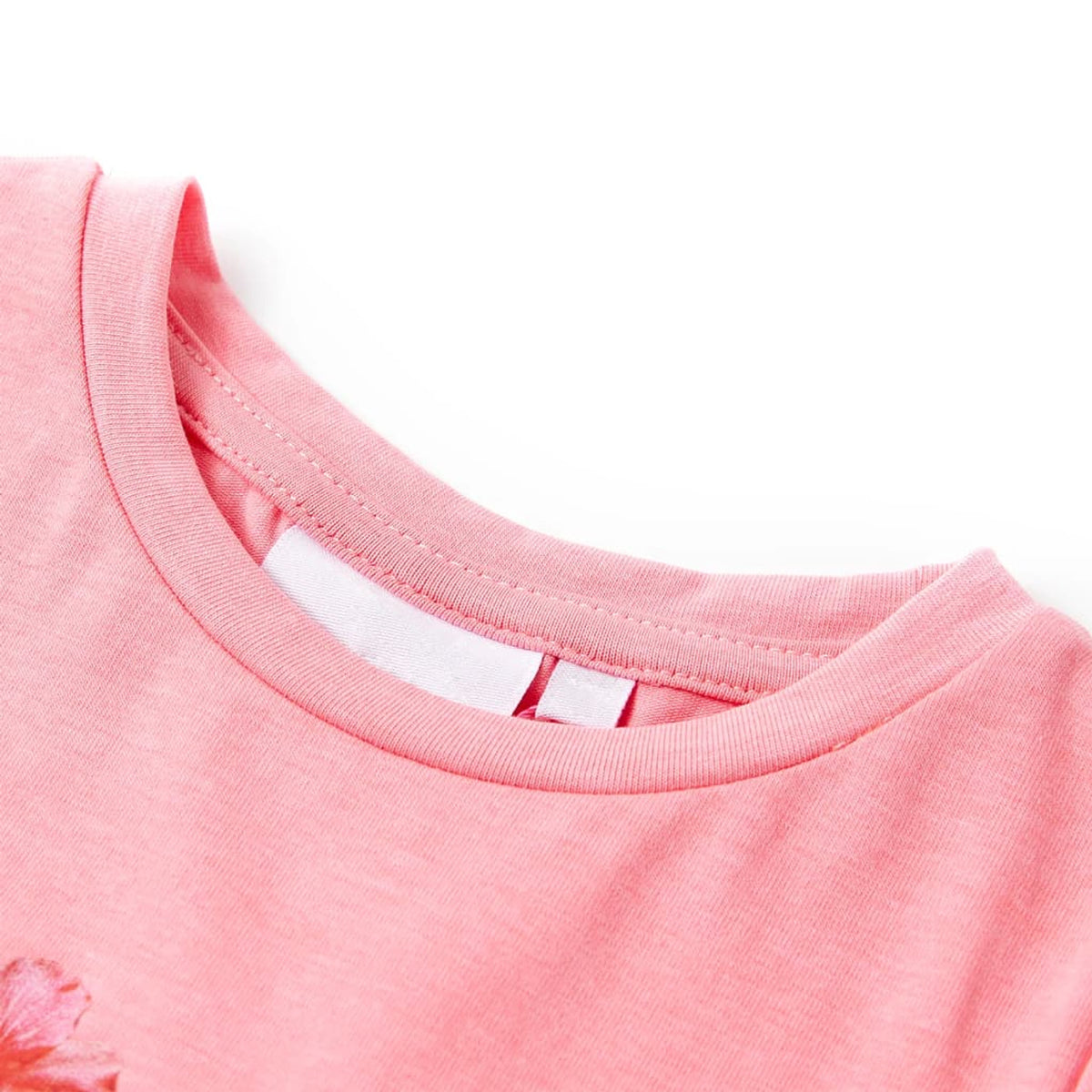 Kids T-Shirt Cotton Neon Pink 128 Children's Top Kids Clothing Kids Wear 128