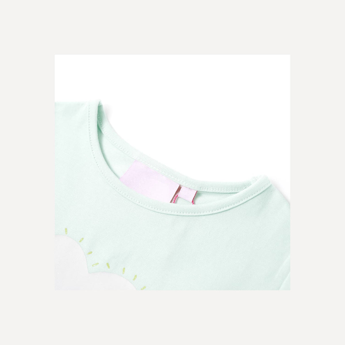 Kids T-Shirt Cotton Light Mint 116 Children's Top Kids Clothing Kids Wear 116