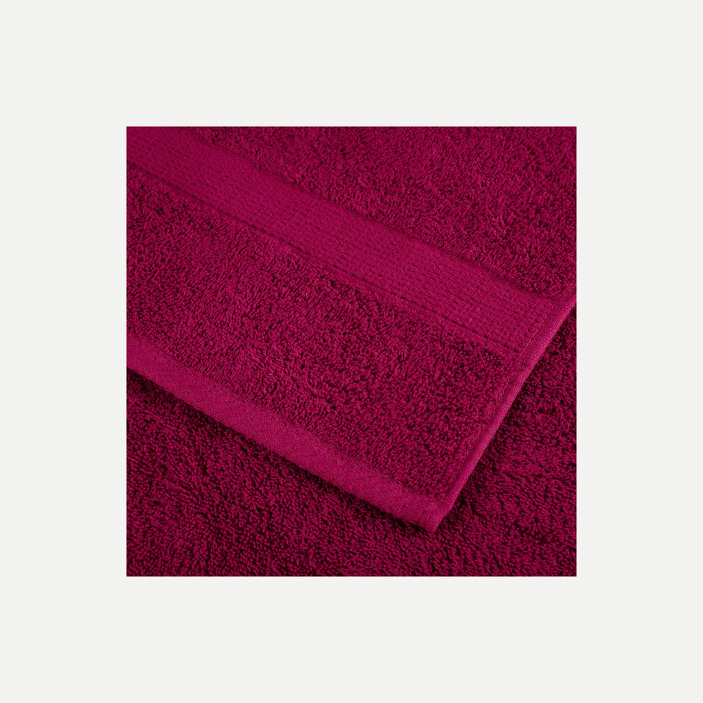 Towel Cotton Bordeaux 100 x 50 cm Bathroom Bath Linen Home Towels 4 Variant 2