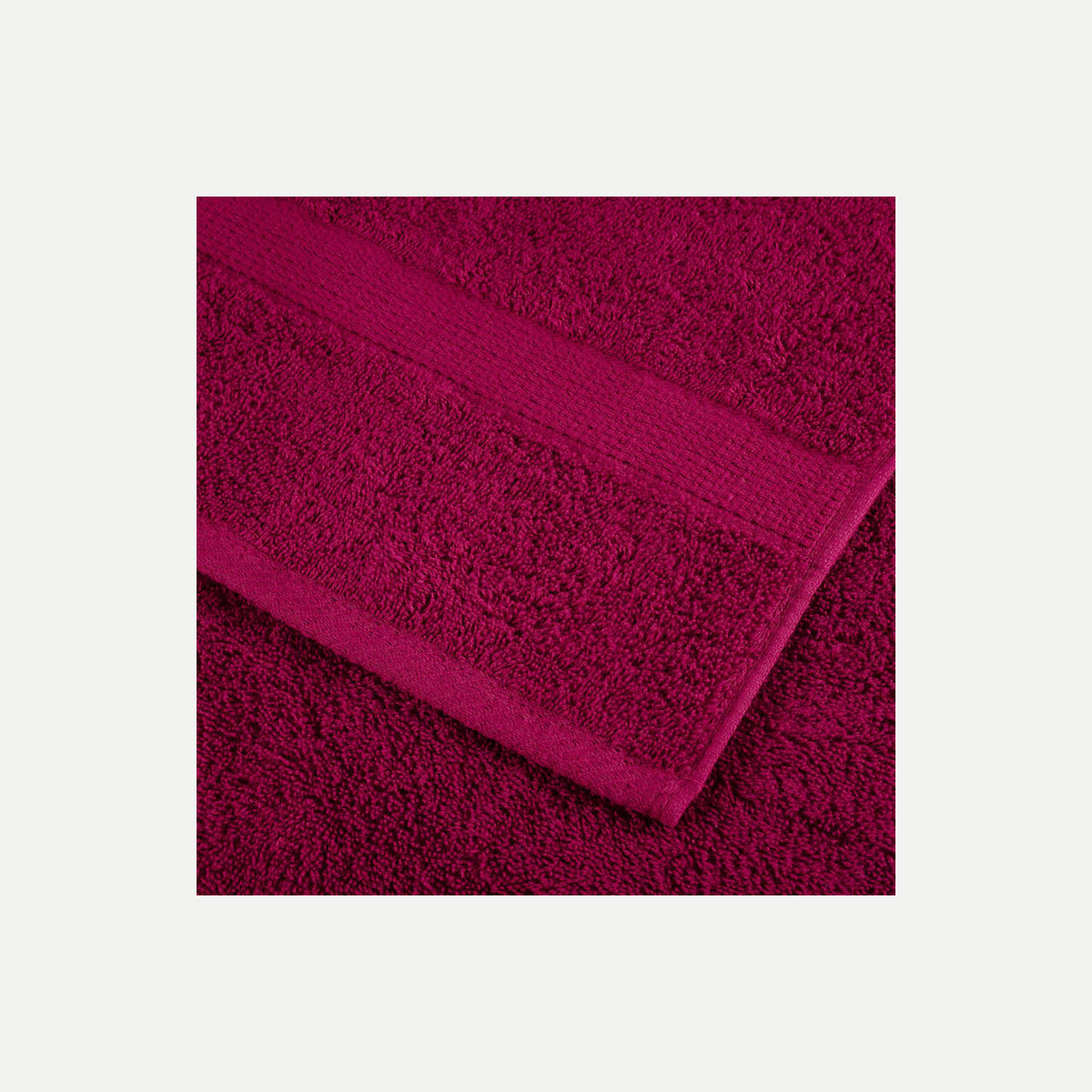 Towel Cotton Bordeaux 100 x 50 cm Bathroom Bath Linen Home Towels 4 Variant 2