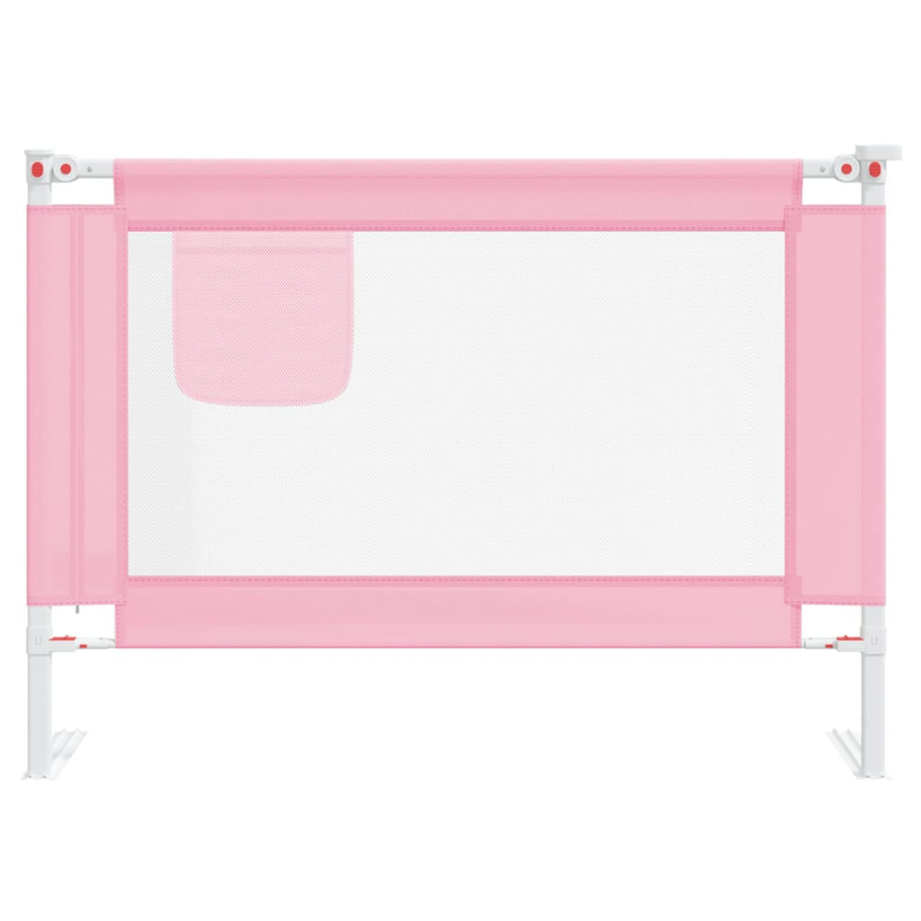 Toddler Safety Bed Rail Fabric (100% Polyester) Pink 90 x 25 x 95 cm Bedguard