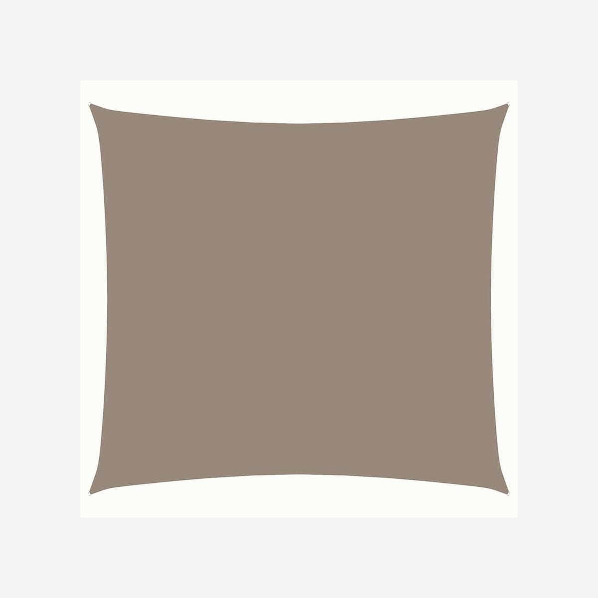 Sunshade Sail Oxford Fabric Taupe Water Resistant UV Resistant 250 x 250 cm
