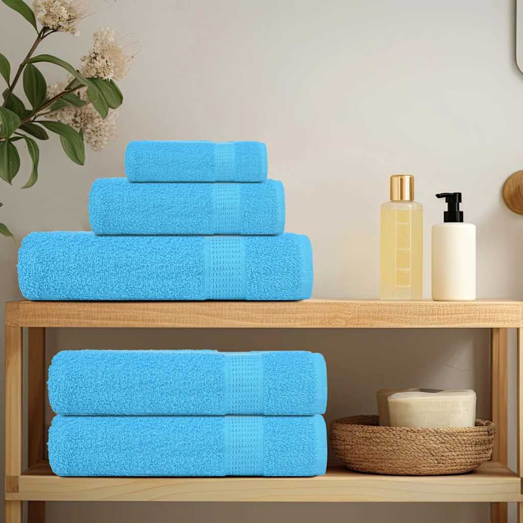 Towel Cotton Turquoise 200 x 100 cm Bathroom Bath Linen Home Towels 4 pcs