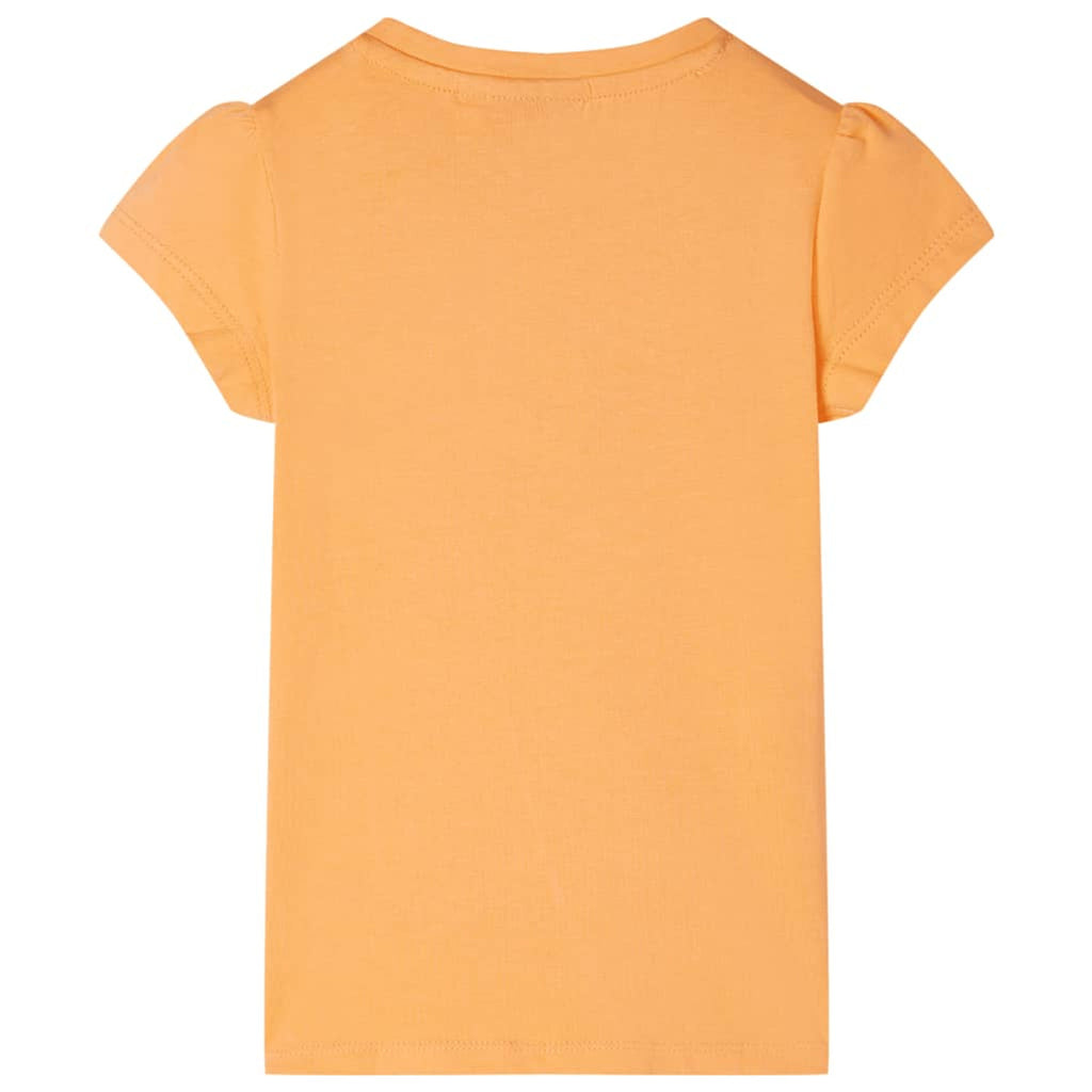 Kids T-Shirt Cotton Bright Orange 116 Children's Top Kids Clothing Kids Wear