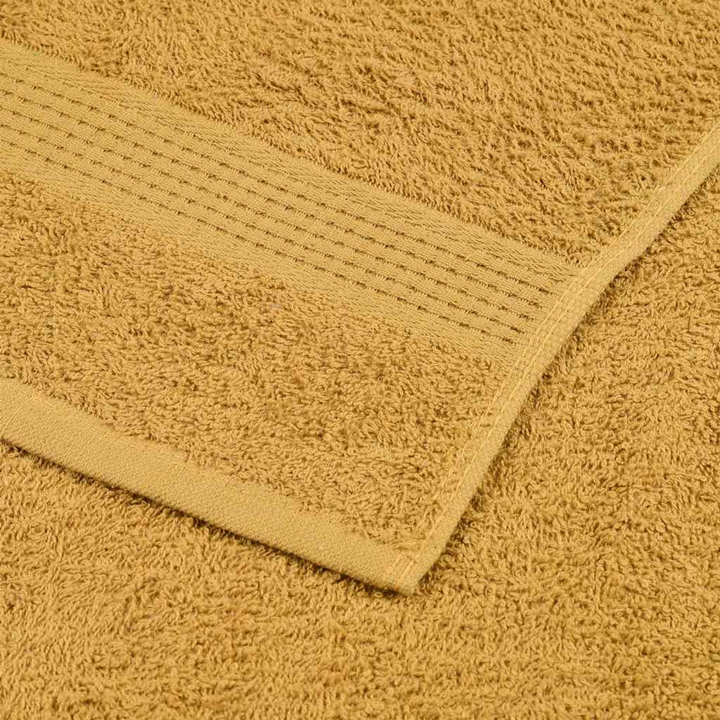 Towel Cotton Gold 100 x 50 cm Bathroom Bath Linen Home Towels 10 pcs Hand