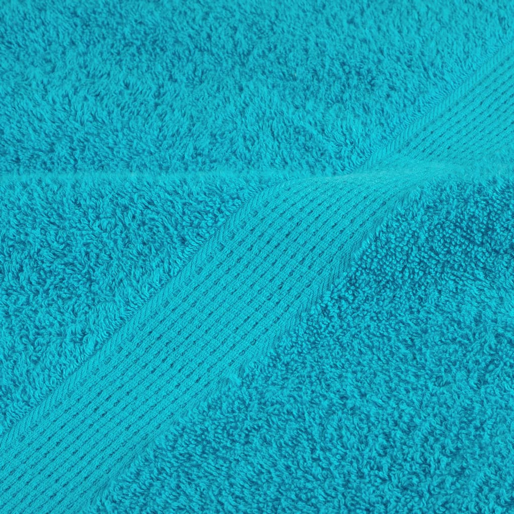 Towel Cotton Turquoise 140 x 70 cm Bathroom Bath Linen Home Towels Variant 2