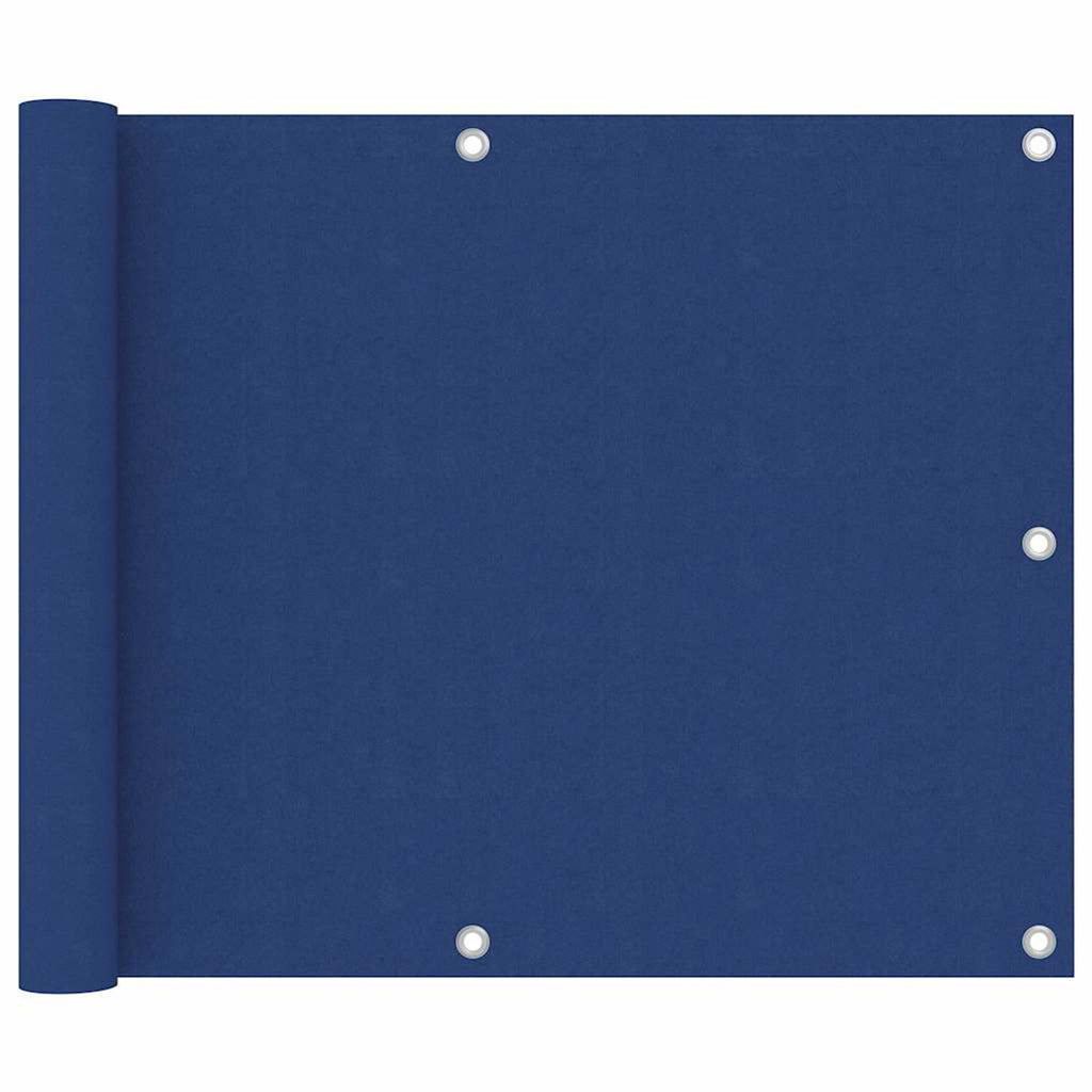 Balcony Screen Oxford Fabric Blue Waterproof UV Resistant 75 x 300 cm Sunshade