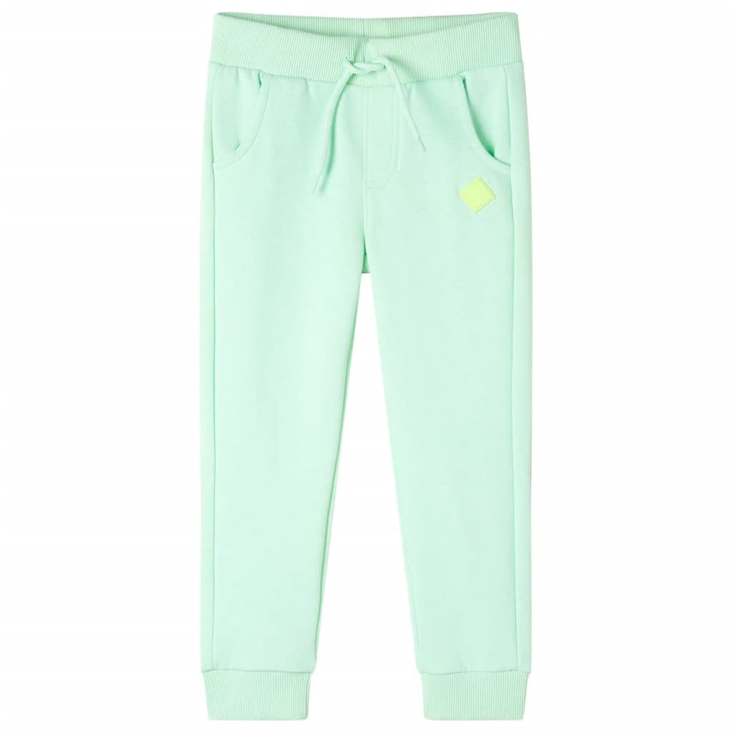 Kids'Sweatpants Bright Cotton Bright Green 116 Kids' Bottoms Kids' Bottom 116