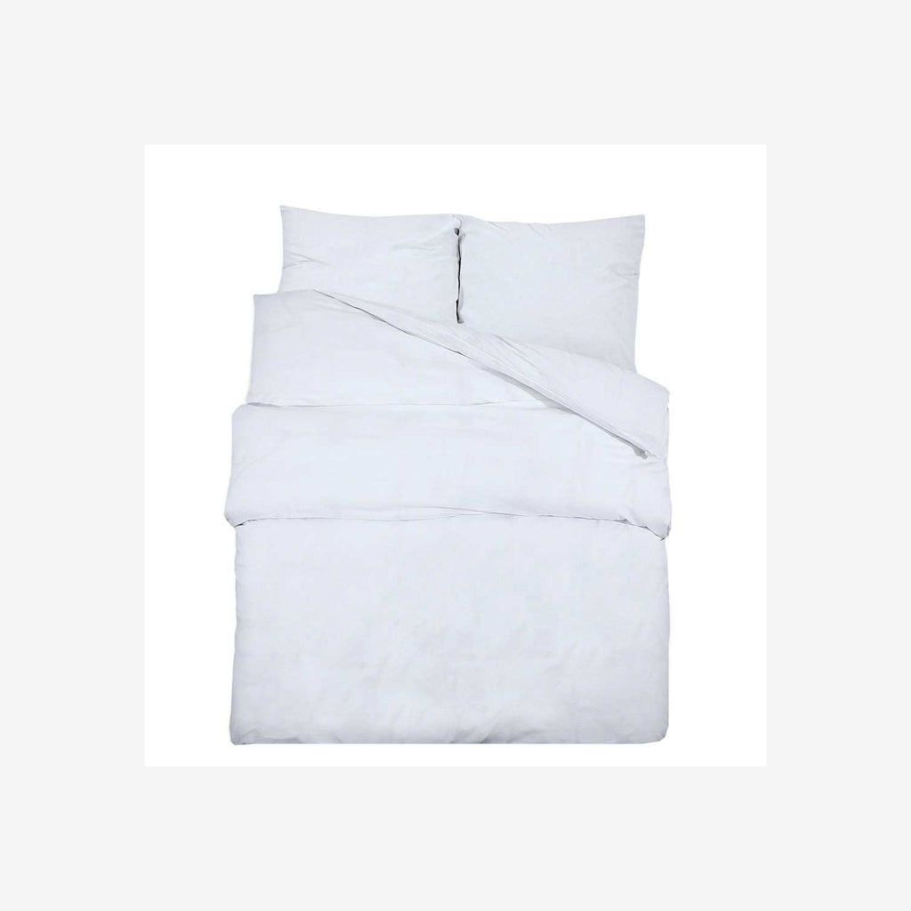 Duvet Cover Cotton White 200 x 200 cm Bedding Bed Linen Bedroom Quilt 200x200cm