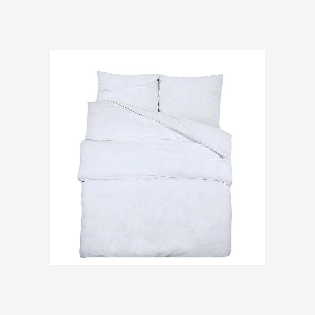 Duvet Cover Cotton White 200 x 200 cm Bedding Bed Linen Bedroom Quilt 200x200cm