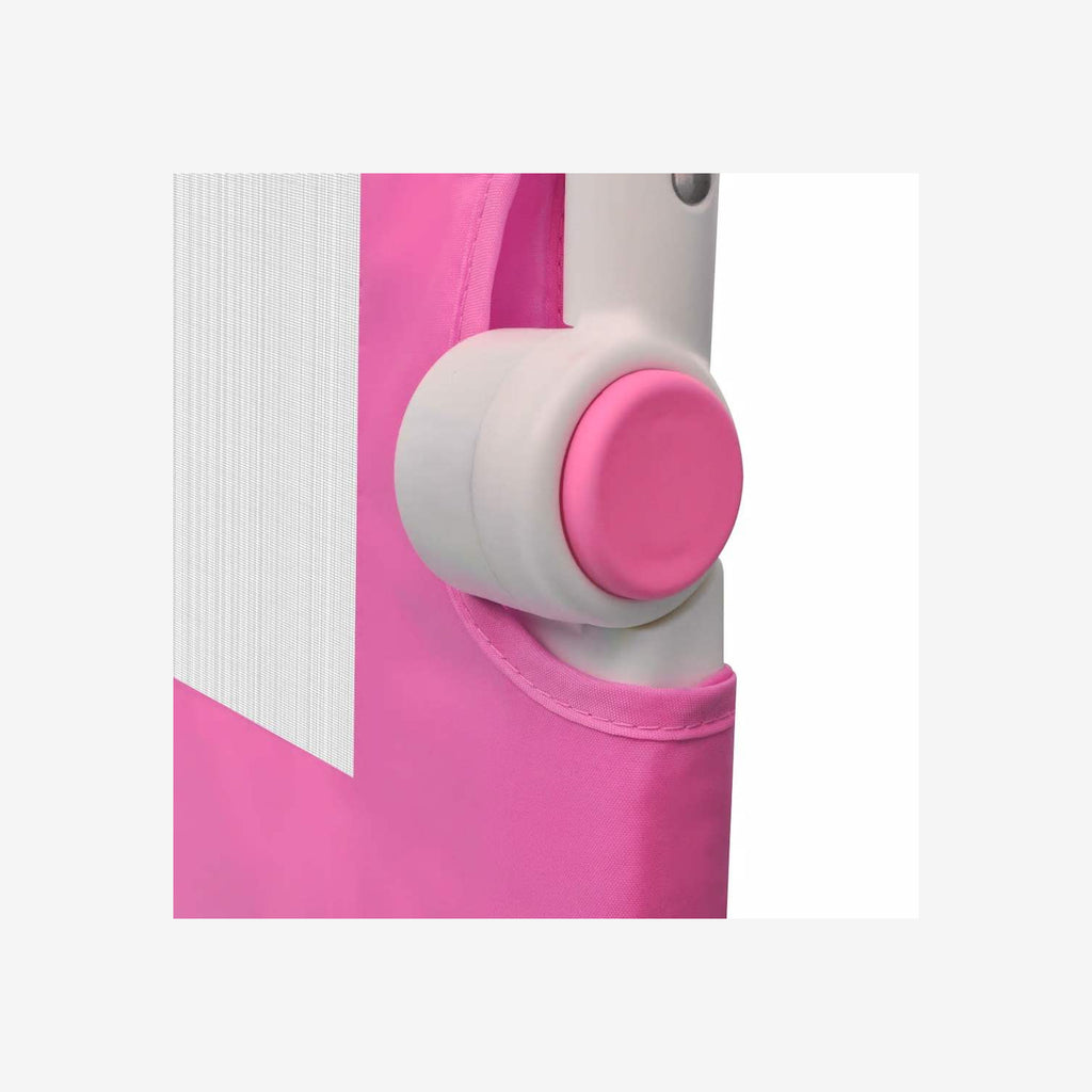 Toddler Safety Bed Rail Polyester Pink 150 x 36.5 x 42 cm Child Bed Guard 5x42cm