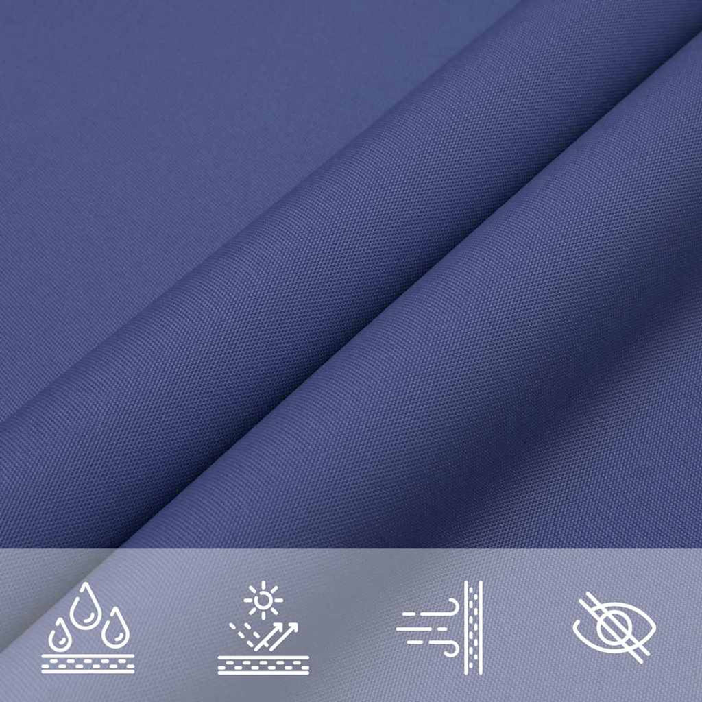 Sunshade Sail Oxford Fabric Blue Water Resistant UV Resistant 400 x 500 x 500