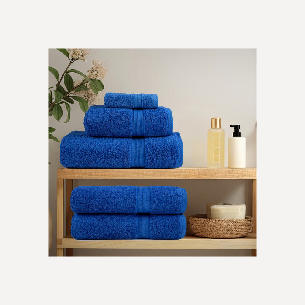 Towel Cotton Blue 140 x 70 cm Bathroom Bath Linen Home Towels 10 pcs Variant 2