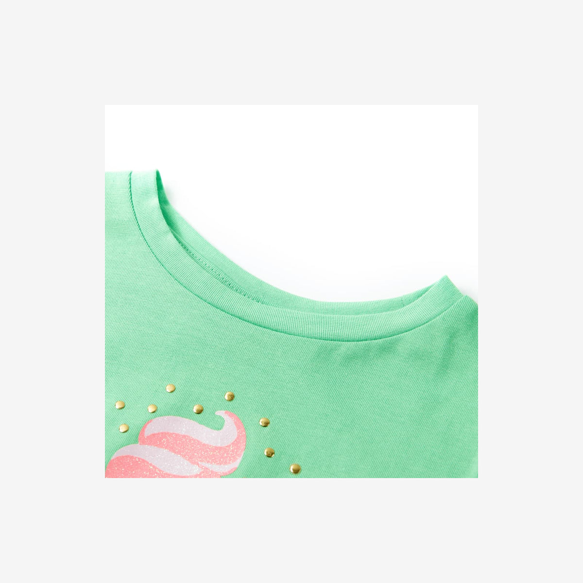 Kids T-Shirt Cotton Light Green 116 Children's Top Kids Clothing Variant 2