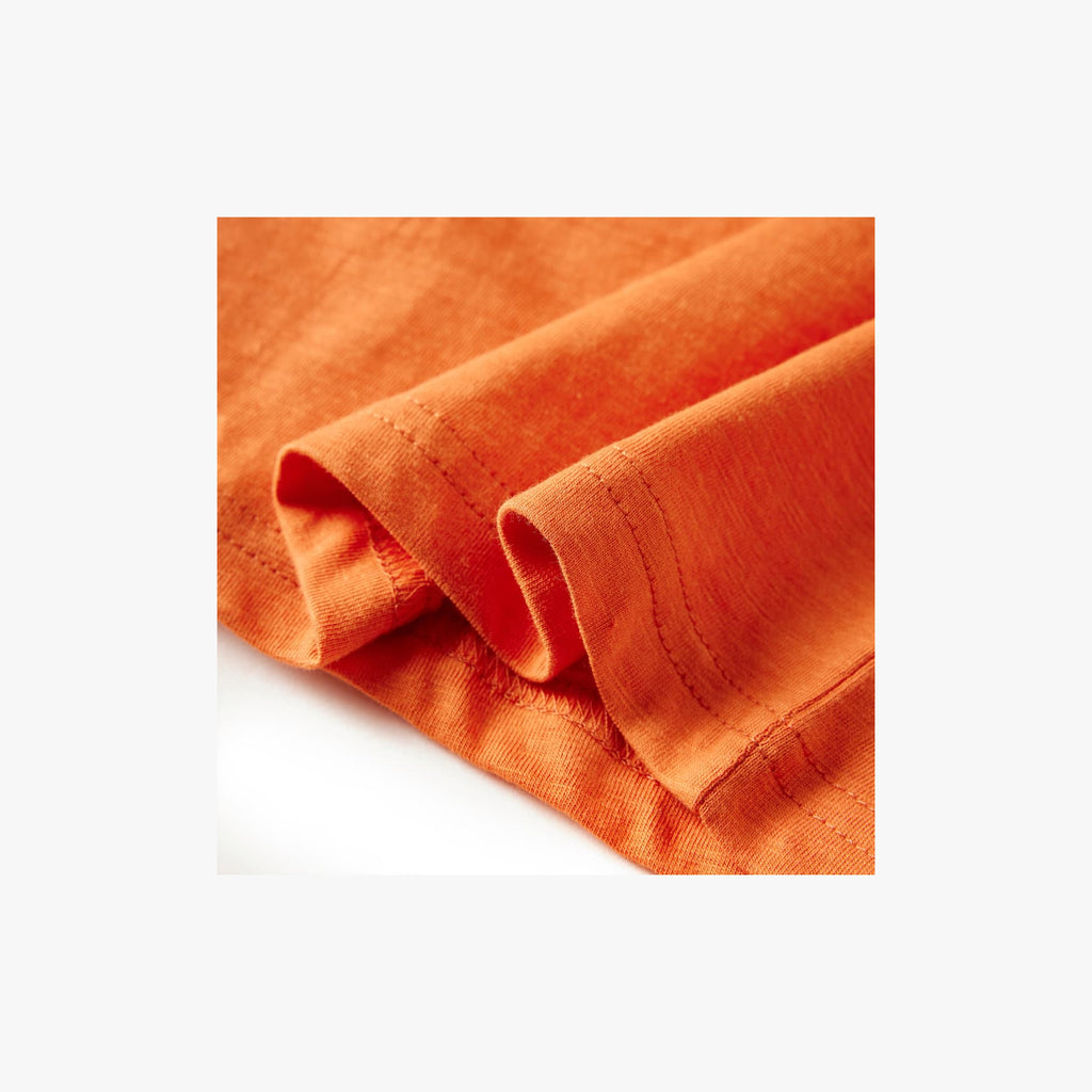 Kids T-Shirt Cotton Dark Orange 104 Children's Top Kids Clothing Kids Wear