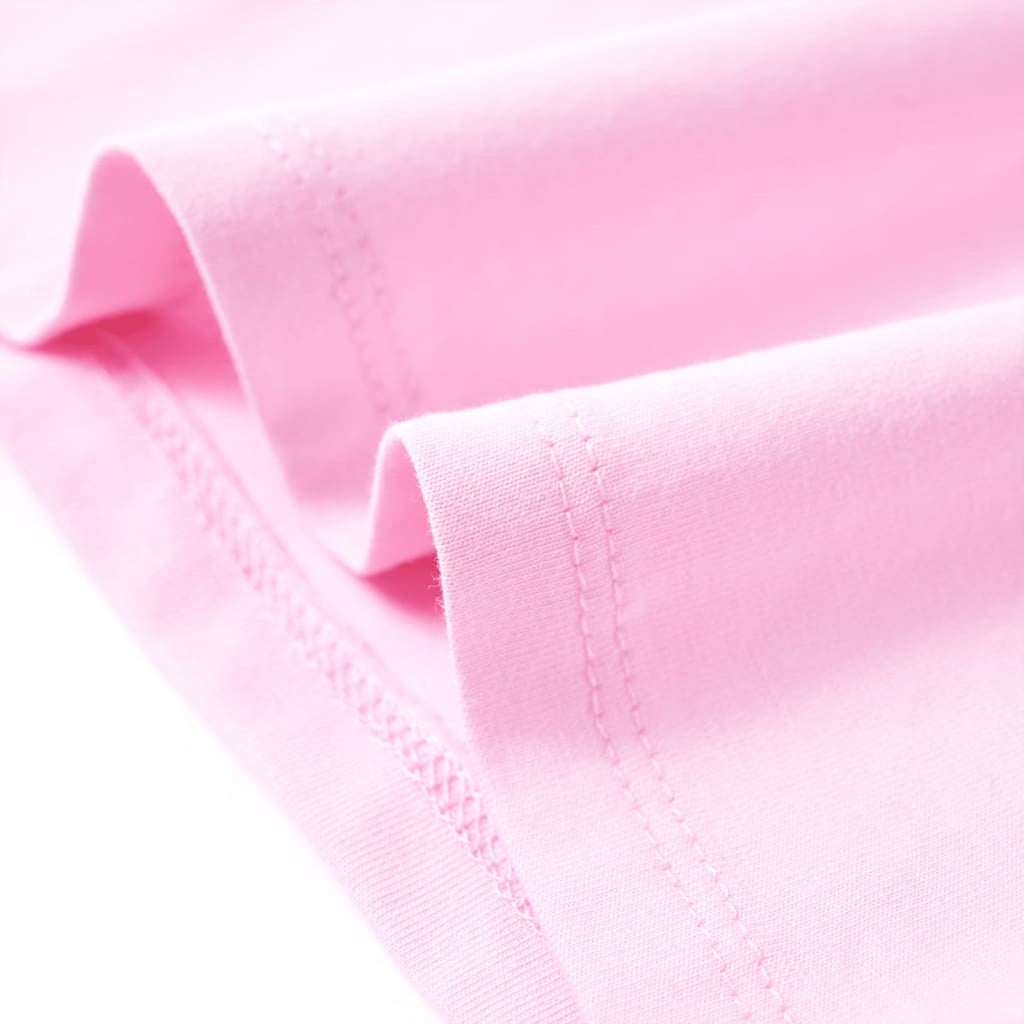 Kids T-Shirt Cotton Light Pink 128 Children's Top Kids Clothing Kids Wear 128