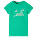 Kids T-Shirt Cotton Green 128 Children's Top Kids Clothing Kids Wear Kids'
