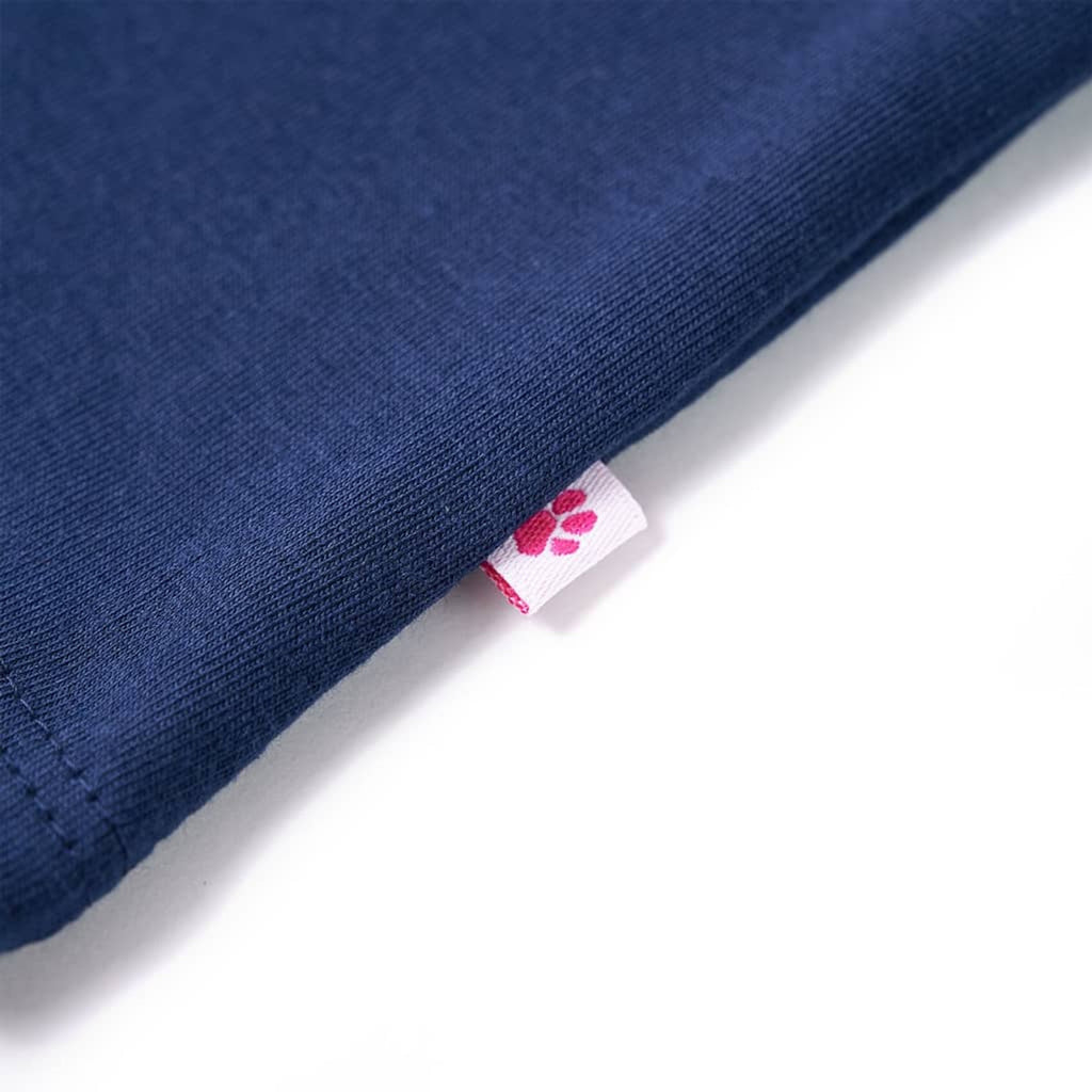 Kids T-Shirt Cotton Navy Blue 140 Children's Top Kids Clothing Kids Wear 140