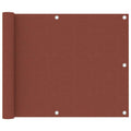 Balcony Screen Terracotta Oxford Fabric Waterproof UV Resistant 75 x 300 cm