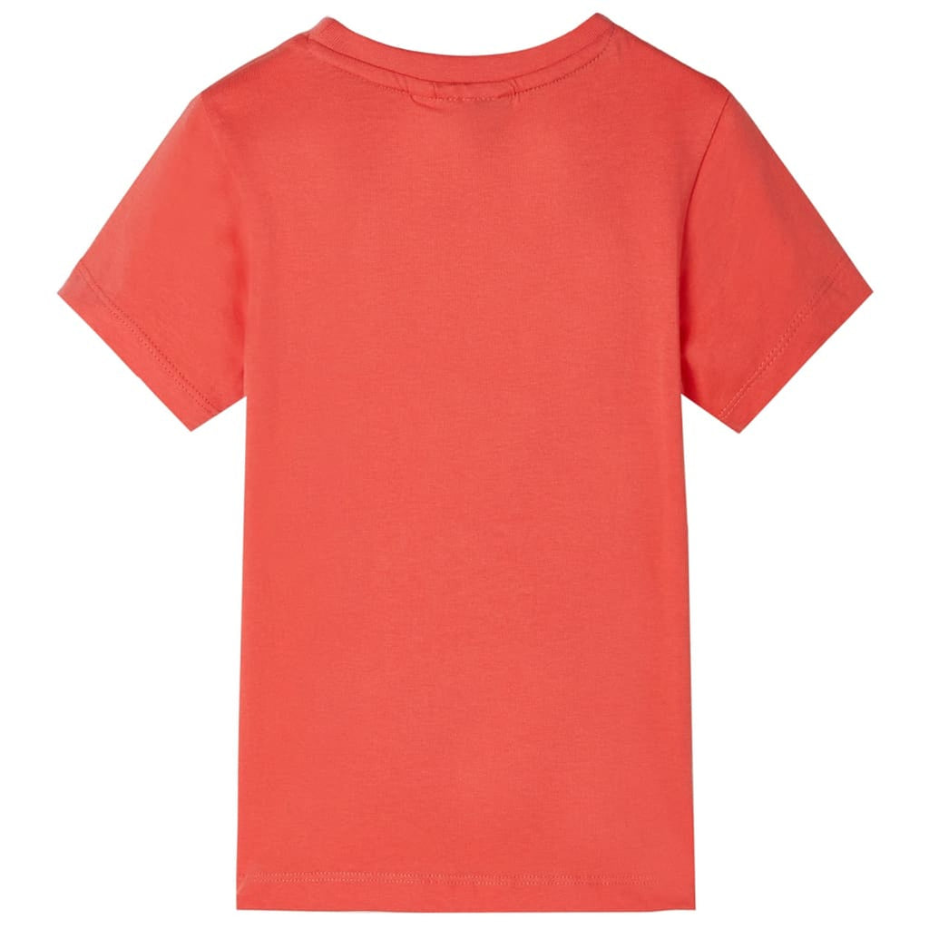 Kids T-Shirt Cotton Light Red 140 Children's Top Kids Clothing Kids Wear 140