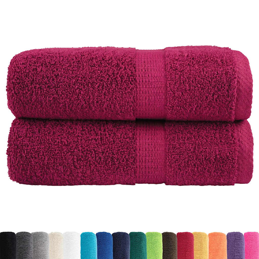 Towel Cotton Bordeaux 30 x 30 cm Bathroom Bath Linen Home Towels 2 Variant 2