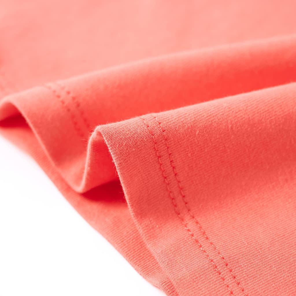 Kids T-Shirt Cotton Coral 116 Children's Top Kids Clothing Kids Wear Kids'